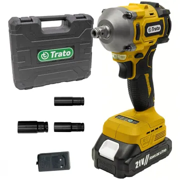Chave De Impacto A Bateria 21v Tch21 Trato - Amarelo