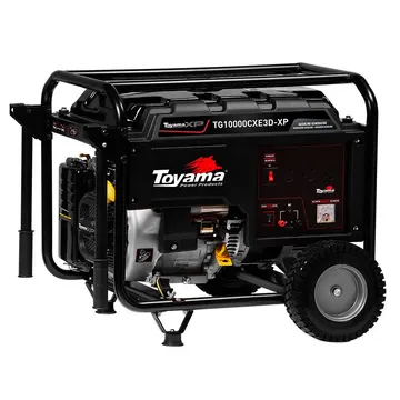 Gerador de Energia a Gasolina 4T 459CC 11.25kVA Trifásico 220V TG10000CXE3D-XP com Partida Elétrica TOYAMA-201-035