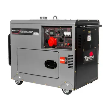 Gerador á Diesel TDG7000SE3DXP Cabinado Trifásico 220V 6,5Kva 418cc com Partida Elétrica TOYAMA-251-073