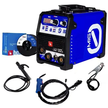 Máquina de Solda Inversora Multiprocesso MIG 0 Sem Gás TIG/MMA 120A Bivolt BOXER-99085