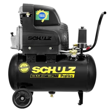 Motocompressor de Ar Portátil Pratiko CSI 1,5HP 20L Monofásico com Rodas 220V SCHULZ-9150441-0